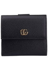 GG Marmont Flap Medium Wallet Black - GUCCI - BALAAN 2