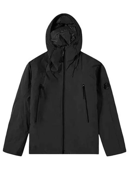 Men's Protech Lens Down Hooded Jacket Black - CP COMPANY - BALAAN 2