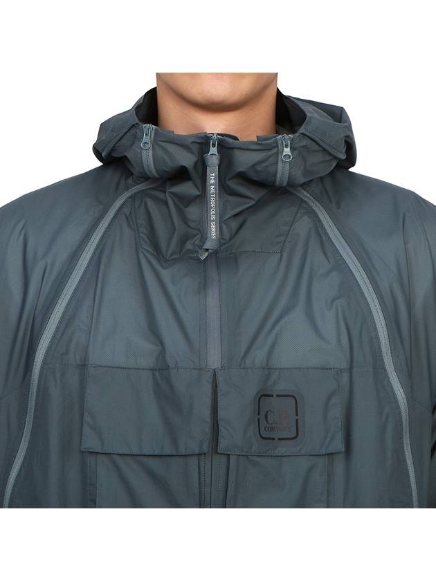 Metropolis Series Pertex Bloom Hooded Jacket Turbulence - CP COMPANY - BALAAN 7