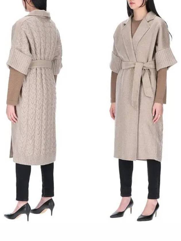 Cesy Wool Cashmere Single Coat Beige - MAX MARA - BALAAN 2