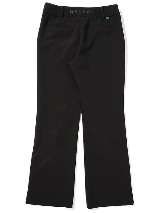 Slit point bootcut pants BLACK WOMAN - MALBON GOLF - BALAAN 2