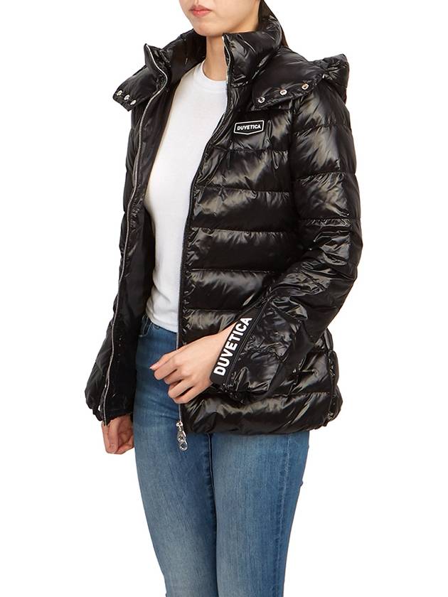 Women s goose down padded jacket Pigna belted hoodie VDDJ25235 BKS - DUVETICA - BALAAN 8