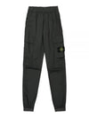 Stretch Cotton Tela Paracadute Cargo Straight Pants Dark Grey - STONE ISLAND - BALAAN 2