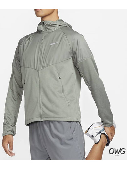 Spear Miler Therma Fit Water Repellent Track Jacket Dark Stucco - NIKE - BALAAN 2