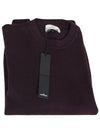 Logo Patch Knit Top Dark Burgundy - STONE ISLAND - BALAAN 4