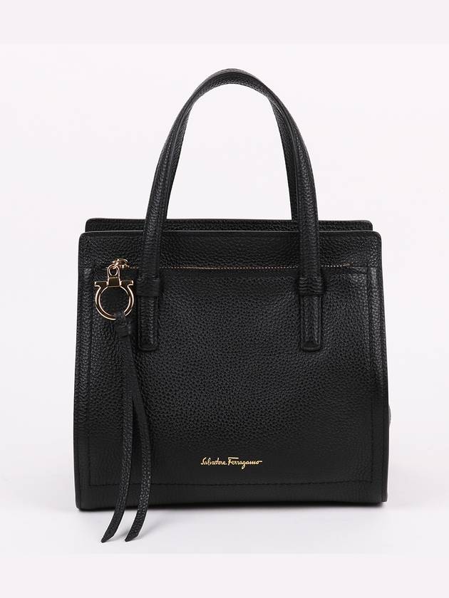 Ferragamo black gold plated Amy small shoulder bag - SALVATORE FERRAGAMO - BALAAN 1