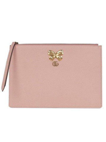 Butterfly Clutch Bag Pink - GUCCI - BALAAN 1