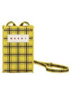 Plaid Logo Patch Checked Cross Bag Yellow - MARNI - BALAAN 2