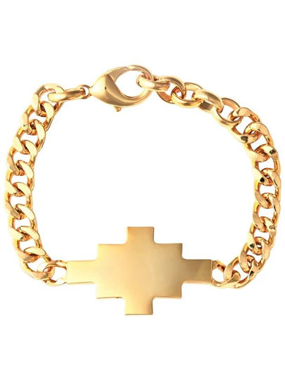 Logo Cross Chain Link Bracelet Gold - MARCELO BURLON - BALAAN 2