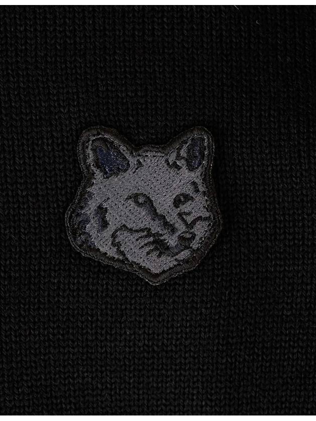 Fox Head Patch Regular Knit Top Black - MAISON KITSUNE - BALAAN 4