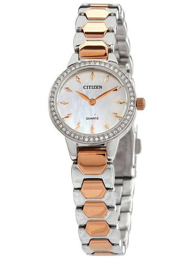 Citizen Quartz Crystal Mother of Pearl Dial Ladies Watch EZ7016-50D - CITIZEN - BALAAN 1