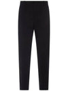 Cotton Poplin Straight Pants Black - MONCLER - BALAAN 1