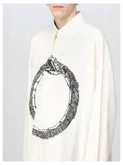 Snake Print Long Sleeve Shirt Off White - MAISON MARGIELA - BALAAN 2