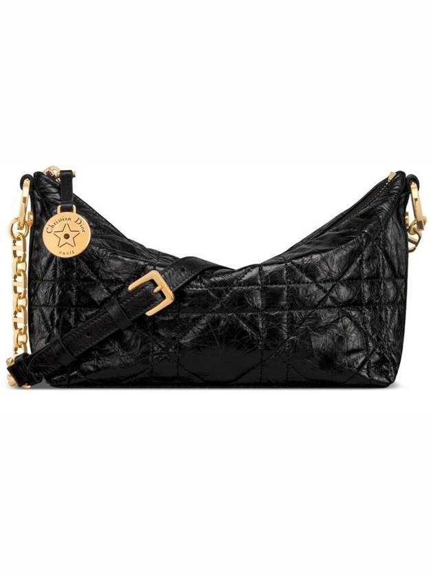 Diorstar Chain Hobo Shoulder Bag Black - DIOR - BALAAN 1