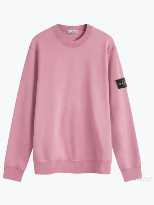 Compass Patch Cotton Sweatshirt Pink - STONE ISLAND - BALAAN 2