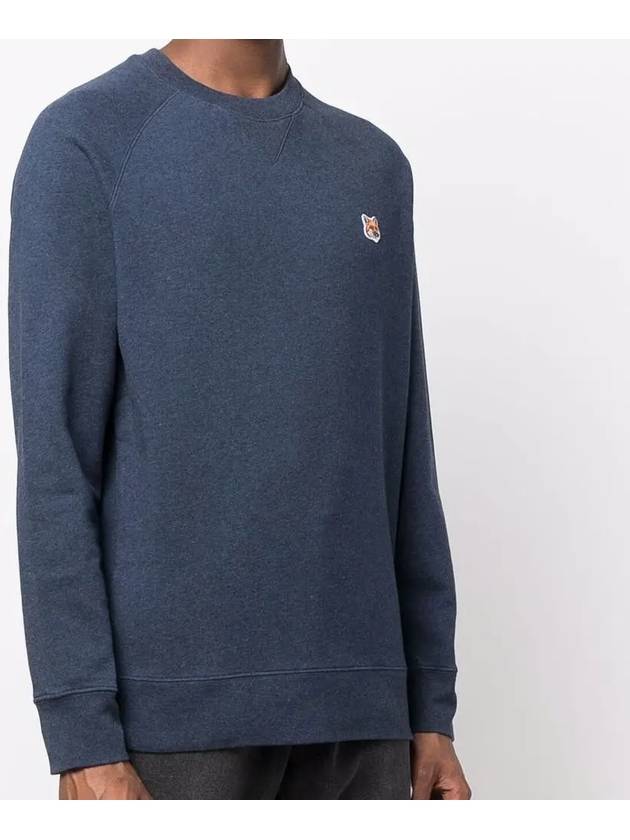 Fox Head Patch Classic Sweatshirt Navy Melange - MAISON KITSUNE - BALAAN 4