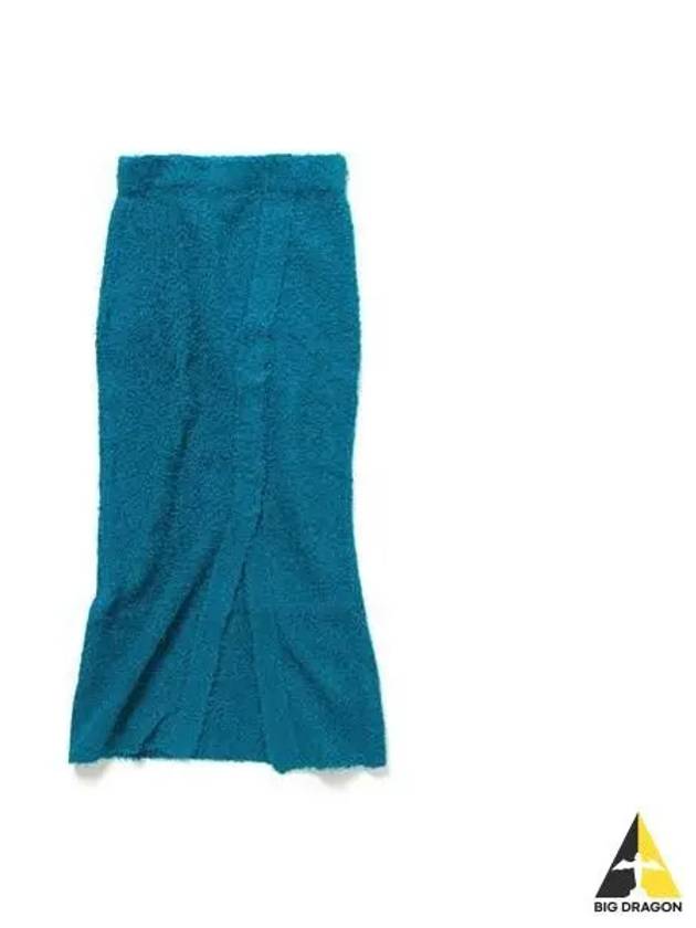 Women Linen Cotton Rab Wrap Skirt Blue A02LM - AURALEE - BALAAN 1