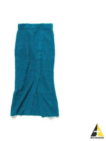 Women Linen Cotton Rab Wrap Skirt Blue A02LM - AURALEE - BALAAN 1