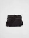 Triangle Logo Re-Nylon Saffiano Leather Cross Bag Black - PRADA - BALAAN 4