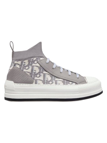 Walk N Platform High Top Sneakers Grey - DIOR - BALAAN 1