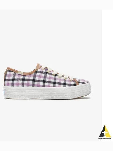 Triple Kick Kate Spade Gingham Flannel 5WF65387D001 - KEDS - BALAAN 1