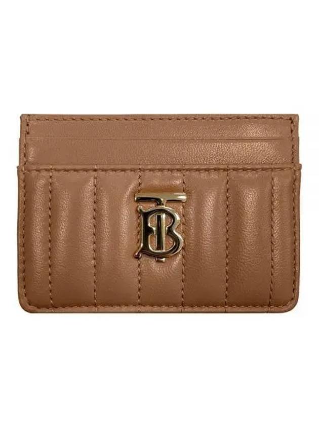 Lola Quilted Leather Card Holder Marple Brown - BURBERRY - BALAAN 2