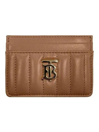 Lola Quilted Leather Card Holder Marple Brown - BURBERRY - BALAAN 2