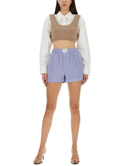 SHORTS WITH LOGO - ALEXANDER WANG - BALAAN 2