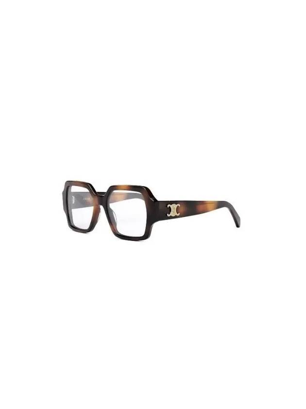 Eyewear Square Acetate Eyeglasses Havana - CELINE - BALAAN 2