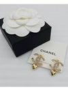 Crystal CC logo heart drop earrings ABA272 - CHANEL - BALAAN 9