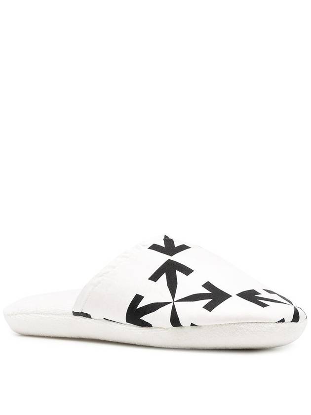 arrow pattern silk cotton house slippers white - OFF WHITE - BALAAN 3