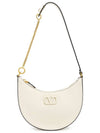 V Logo Hobo Shoulder Bag Ivory - VALENTINO - BALAAN 8