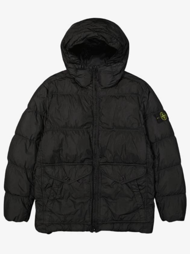 Crinkle Reps Re-Nylon Down Padding Black - STONE ISLAND - BALAAN 4