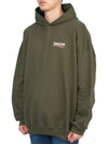 Political Campaign Large Fit Hoodie Green - BALENCIAGA - BALAAN 3