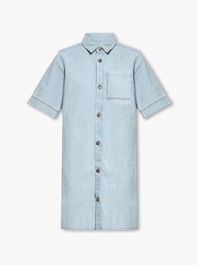 Lopez Denim Short Dress Light Blue - A.P.C. - BALAAN 2