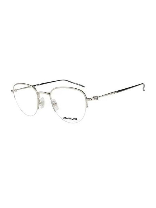 Eyewear Semi-rimless Metal Eyeglasses Silver - MONTBLANC - BALAAN 2