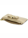 New Vara Bow Zipper Card Wallet Beige - SALVATORE FERRAGAMO - BALAAN 5