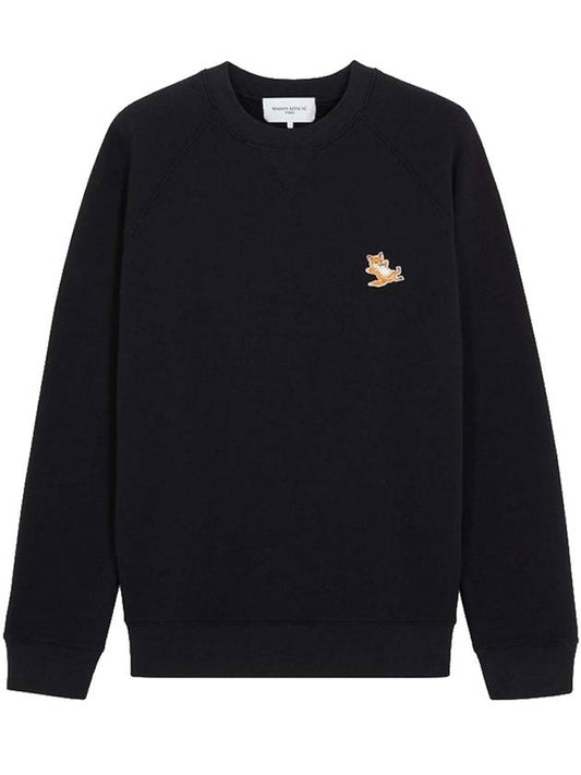 Chillax Fox Patch Classic Sweatshirt Black - MAISON KITSUNE - BALAAN 2