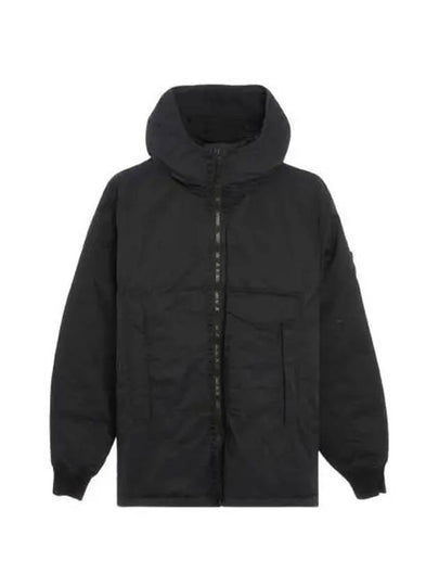 Opaque Nylon Twill Down Padded Black - STONE ISLAND - BALAAN 2