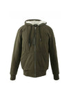 Bunny Fur Zip-Up Hoodie Olive - MOOSE KNUCKLES - BALAAN 1