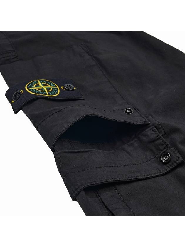 Compass Patch Straight Pants Black - STONE ISLAND - BALAAN 10