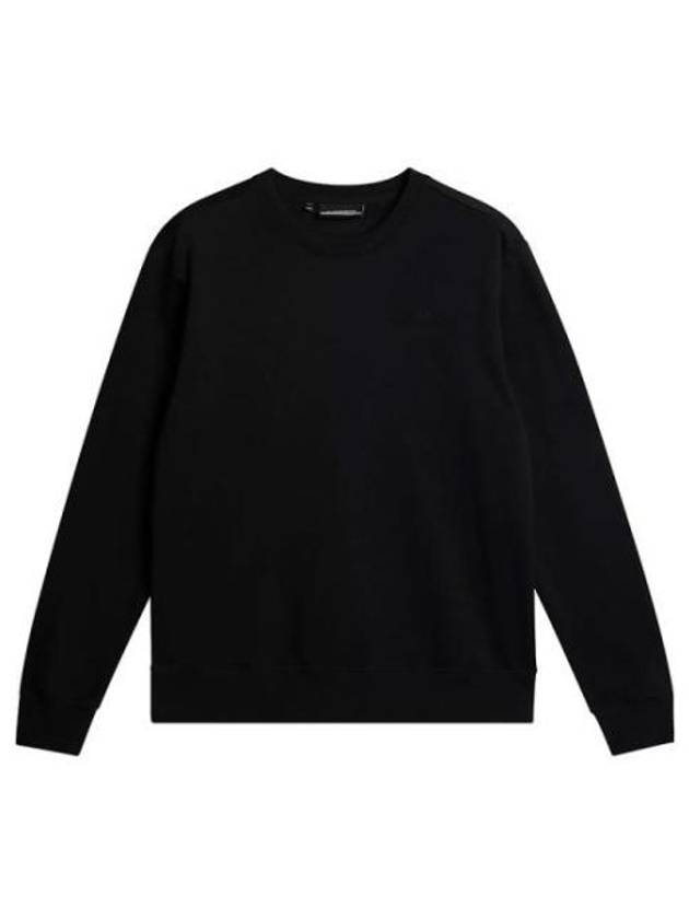 Alpha Crew Neck Sweatshirt Black - J.LINDEBERG - BALAAN 1