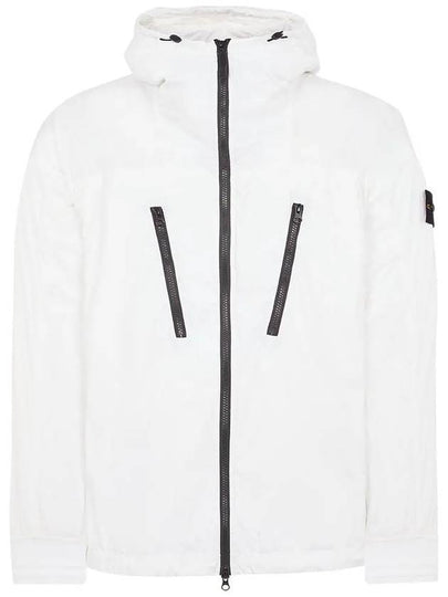 Skin Touch Nylon TC Hooded Jacket White - STONE ISLAND - BALAAN 2