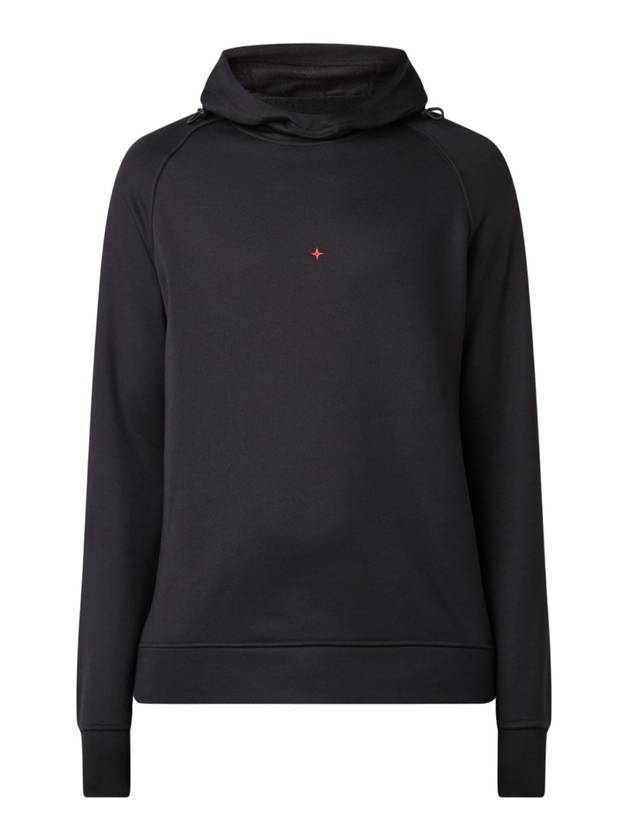 Back Logo Hoodie Black - STONE ISLAND - BALAAN 1