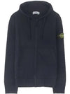 Wappen Patch Pocket Zip Up Hoodie Navy - STONE ISLAND - BALAAN 2