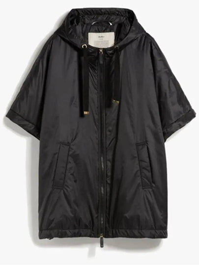 Greenca Short Sleeve Hooded Padded Cape Black - MAX MARA - BALAAN 2