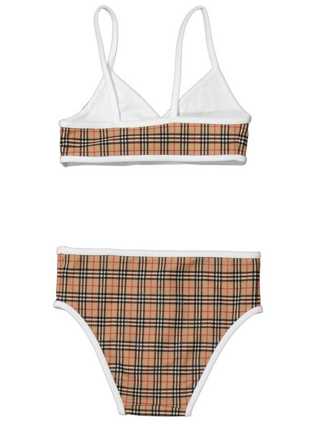 Burberry Girls Archive Beige Crosby Vintage Check Two-Piece Swimsuit, Size 4Y - BURBERRY - BALAAN 2