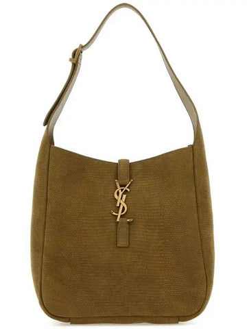 Le 5 A 7 Small Shoulder Bag Dark Pistachio - SAINT LAURENT - BALAAN 1