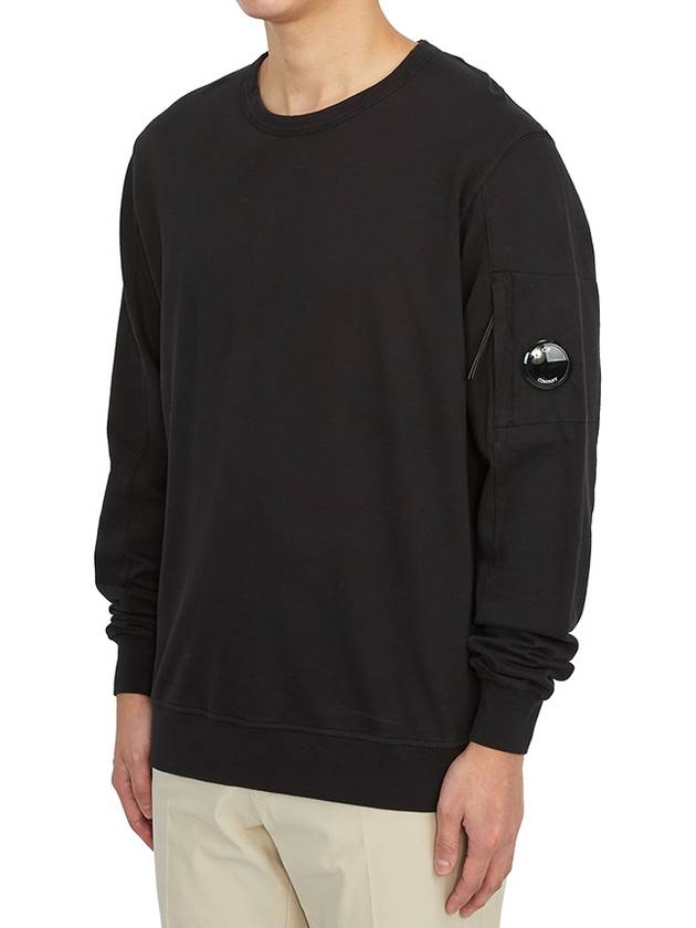 Light Fleece Sweatshirt Black - CP COMPANY - BALAAN 3