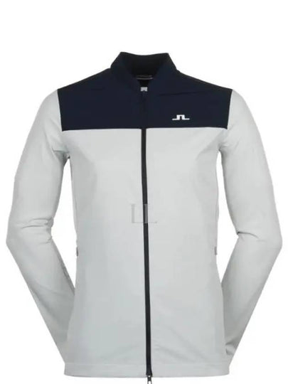 Jeff Hybrid Zip-Up Jacket Light Grey Melange - J.LINDEBERG - BALAAN 2